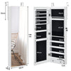 Mirrored Jewelry Storage Cabinet Lockable Wall Mounted Jewelry Box Organizer