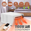 Portable Air Conditioner 3754 BTU 1100W Remote Control Warm/Cool Quiet UK Plug