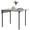 Extendable Kitchen Table, Drop Leaf Folding Dining Table for Small Space, Grey