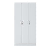 Wardrobe 3 Door Storage Shelves Hanging rail Bedroom Modern Furniture