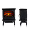 NEW Electric Fireplace Heater Black Stove w/ LED Flame Effect Freestanding