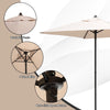 6 Pieces Patio Dining Set Outdoor Furniture Set w/ 4.2cm Umbrella Hole