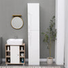 190cm Modern High Gloss Tall Bathroom Cabinet Storage Cupboard Furniture Home UK