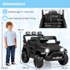 Kids Battery Powered Car Toy 12V Electric Ride on Car Truck-Black