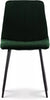 Dining Chairs Velvet Set Padded Seat Metal Leg Kitchen Chair Home Office