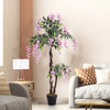 Artificial Pink Wisteria Flower Tree Potted Fake House Plant Home Outdoor Décor