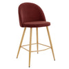Dusk Iris Rust Velvet & Natural Set of 2 Barstools RRP £399