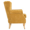 Velvet Accent Chair Upholstered Wingback Armchair Single Sofa Soft Lounge Chair