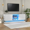MODERN 160 CM TV UNIT STAND CABINET SIDEBOARD WITH HIGH GLOSS DOORS & LED LIGHTS