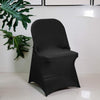 10x White Black Folding Chair Covers Spandex Wedding Chair Slipcovers Protector