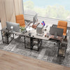 L-Shaped Corner Computer Desk PC Laptop Table w/ Storage Shelves
