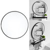Bathroom Industrial Mirror Black Frame Wall Mount Glass Vanity Make Up Mirror