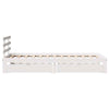 Bed Frame with Drawers White90x200 Solid Wood Pine O9W6