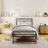 Simple Budget metal bed Single bed Frame w/Mattresses Option Bedroom Furniture