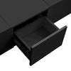Coffee Table with Drawers Push-Pull Storage High Gloss Black for Living Room