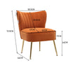 Scallop Back Armchair Cocktail Sofa Accent Seat Living Bedroom Cafe Lounge Sofa