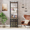Tribesigns 20 Bottle Wine Bakers Rack, 9 Tier Freestanding Wine Rack,Brown