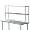 Commercial Kitchen Stainless Steel Single/Double Over Shelf Prep Table Workbench