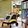 Large Dogs Stroller Foldable Pet Travel Carriage Breathable &Portable 45.5” Tall