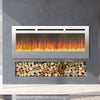LED Fireplace Media Wall Fire Wall Mounted / Standing Electric Heater 40-100in