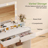 Dressing Desk with 9 Bulbs & 2 Drawers Modern LED Vanity Table