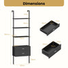 Modern Open Display Shelf Storage Organizer-Black