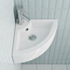 Bathroom Cloakroom Vanity Ceramic Wash Basin Sink Countertop / Wall Mount Modern