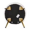 Makeup Stool Soft Pouffe Medium Backrest Dressing Table Vanity Chair Padded Seat