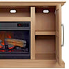 Fireplace TV Media Stand Electric Fireplace Wood Cabinet Unit With Cooling Fan