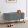 Rectangle Stool Bench Dining Chair Long Seat Shag Shaggy Fluffy Sheepskin Effect