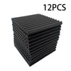 24X Wedge Acoustic Wall Panel Tiles Studio Sound Proofing Insulation Foam Pad UK