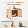 Uimoso Cat Litter Box Enclosure Hidden Litter Box Furniture 31.5"L x 20"W x 22"H