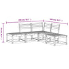 Lechnical Garden Sofa Set, 5-Piece Solid Wood Set, Conversation Set for J7E9