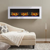 Wall/Inset Bio Ethanol Fireplace Biofire Fire Burner Heater White 120*15*40CM