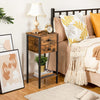 Bedside Table Side Table w/ 2 Drawers Telephone Table 35 x 28.5 x 68.5 cm