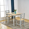 4 Colours Solid Wood Dining Table and 2 Chairs Set Kitchen Room Home Furniture
