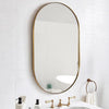 XL Round/Arched/Square Metal Frame Mirror Industrial Wall Vanity Makeup Bathroom