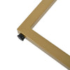 Dining Table 140cm Rectangular Marble Effects MDF Kitchen Table Gold Metal Legs