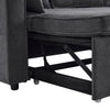 L-Shaped Sofa Bed 3 Seater Couch Pull Out Sectional Couch Bed Corner Sofa Grey