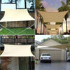 WATERPROOF Outdoor Shade Sail Patio Suncreen Awning Garden Sun Canopy UV Block