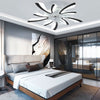 Dimmable Ceiling Fan with LED Light Adjustable Wind Speed Remote Control Bedroom