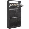 3 Drawer Shoe Cabinet Storage Cupboard Unit Shoe Rack Wooden Stand Organiser