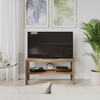 TV Stand Oak 2 Tier Media Console Storage Shelf Modern Living Room Unit