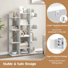 Display Cube Shelf Tall Bookcase Storage Organizer w/13 Open Shelves White