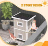 Outdoor Cat House Shelter with Multi-Level Design