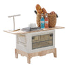 Camping Car Trunk Storage Box BBQ Folding Case Organizer Wood Table With Lamp UK