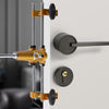 Mortice Door Fitting Jig Lock Mortiser Tungsten Kit with 3 Cutters 18/22/24mm