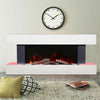 Electric Fire Surrounds Fireplace Suite Media Flame Bedroom Living Room Heater