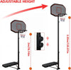 Full Size 10ft Adjustable Basketball Hoop and Stand Freestanding Indoor Outdoor