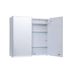 Bathroom Wall Mirror Cabinet Led Light Up Storage Uunit 2 Door Cupboard Shelf UK